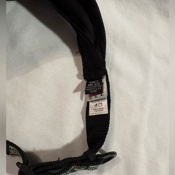 Kavu Black and Green Patterned Adjustable Strapvisor - Picture 3 of 4